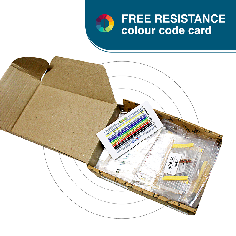 EBRTH02 50 Value Resistor Kit (Pack of 1000)