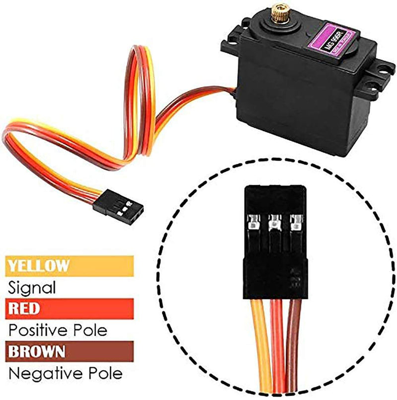Mg90s Metal Geared Micro Servo 180 Degree for Rc Car Boat Plane Helicopter, Multicolor, Pack of 1-Robotbanao.com-180 degree servo motor,metal gear servo motor,mg90s,mg90s servo motors,robotics accessories,Servo Motor,SG90 Servo Motors