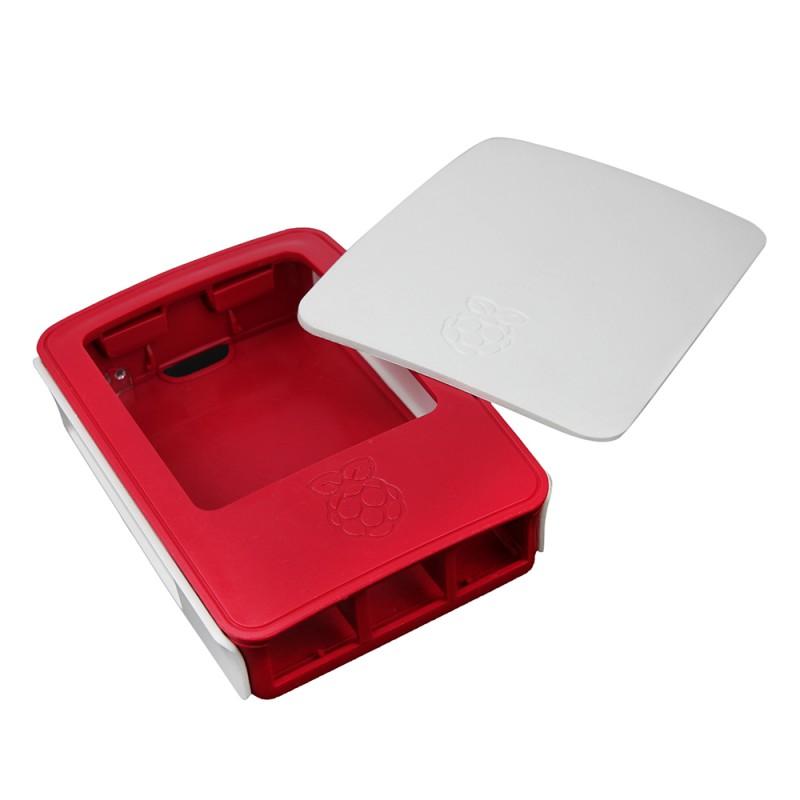 Premium Red White Official Pi Case for Raspberry Pi - Robotbanao.com