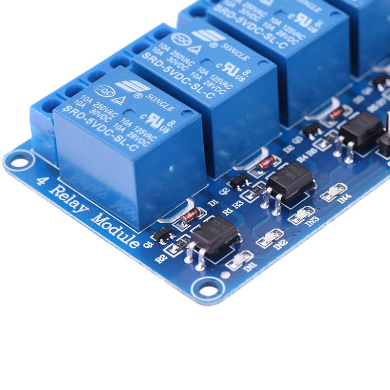 4 Channel Isolated 5V 10A Relay Module With Optocoupler For PIC AVR DSP ARM Arduino