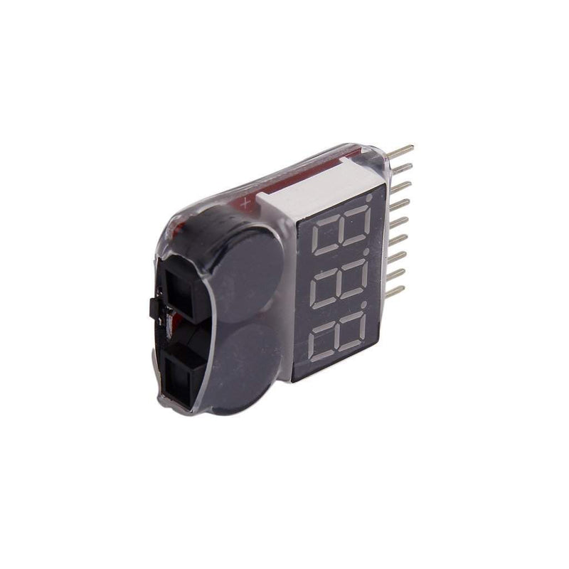 1-8S LiPo Battery Voltage Tester Low Volt Alarm Buzzer And LED - Robotbanao.com