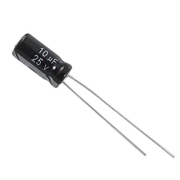10 uF 25V Electrolytic Capacitor - Robotbanao.com