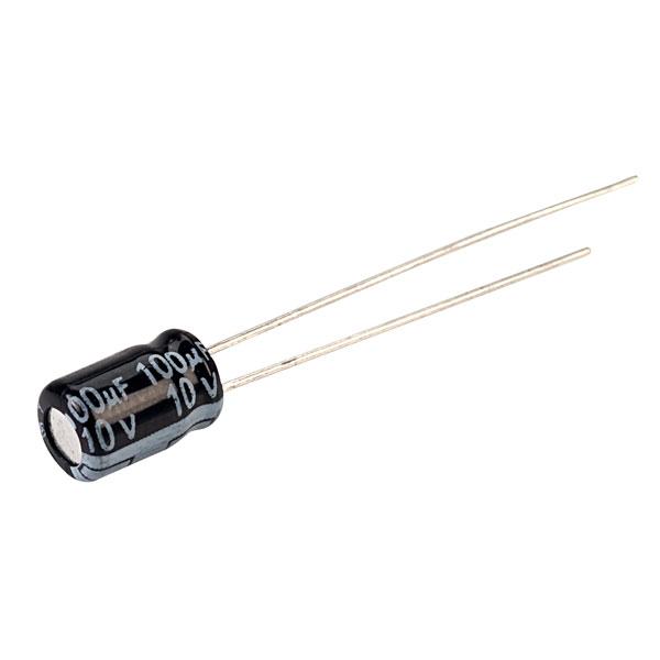 100 uF 10V Electrolytic Capacitor - Robotbanao.com