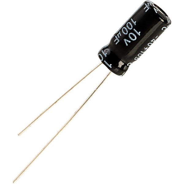 100 uF 10V Electrolytic Capacitor - Robotbanao.com