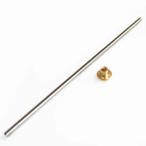 3D Printer THSL-400-8D Lead Screw Dia 8MM Pitch 2mm Lead 4mm Length 400mm with Copper Nut
