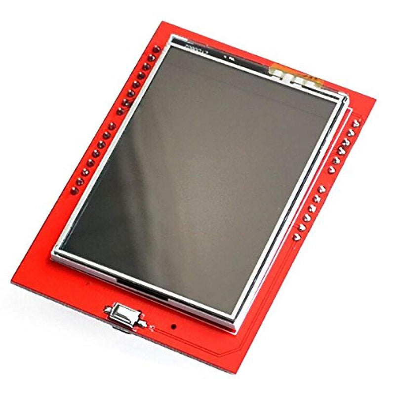 2.4 inch TFT LCD Touch Display Shield for Arduino Uno 240x320 65K RGB Color Display Module, Red - Robotbanao.com