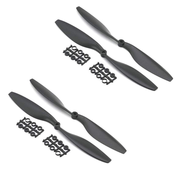 2 Set of 1045/1045R Multi Rotor Quad-copter OEM Propeller, Black, Set of 2 - Robotbanao.com