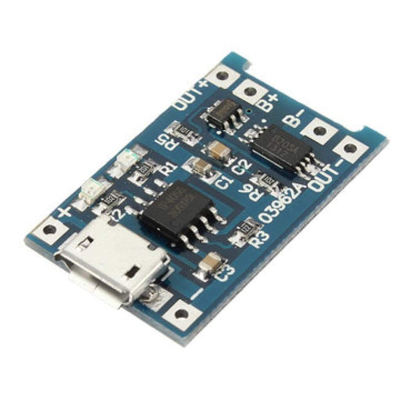 TP4056 Battery Charging Module Li-Ion Board (WITH PROTECTION) (5V / 1A) - Micro USB-Robotbanao.com-