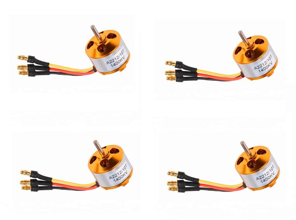 4 x A2212 1400 KV BLDC Brushless DC Motor for Drone Quad-copter RC Plane - Robotbanao.com