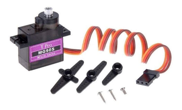Mg90s Metal Geared Micro Servo 180 Degree for Rc Car Boat Plane Helicopter, Multicolor, Pack of 1-Robotbanao.com-180 degree servo motor,metal gear servo motor,mg90s,mg90s servo motors,robotics accessories,Servo Motor,SG90 Servo Motors