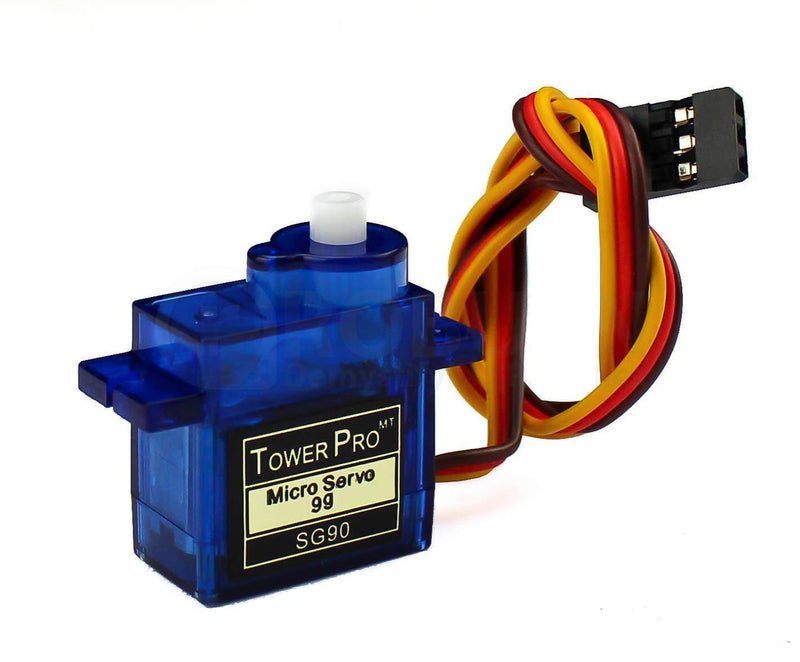 5 x TowerPro SG90 Micro Servo Motor, Blue ( 5 Pcs ) - Robotbanao.com