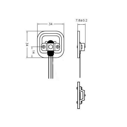 50Kg Pressure Micro Scale Weighing Resistance Strain Half-bridge Experiments Body Scale Load Cell Sensor - Robotbanao.com