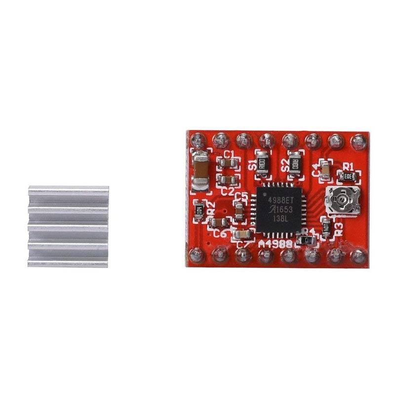 5Pcs A4988 Stepper Motor Driver with Heat Sink for 3D Printer