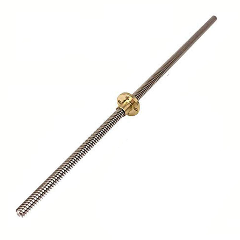 3D Printer THSL-400-8D Lead Screw Dia 8MM Pitch 2mm Lead 4mm Length 400mm with Copper Nut