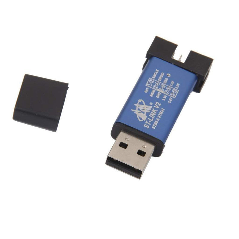 ST-Link V2 Mini for STM8 & STM32 Simulator Download Programmer With Cover DuPont Cable-Robotbanao.com-