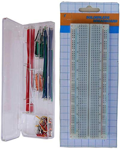 Solderless 830 Tie-Points Experiment Plug-In Breadboard Kit With Jumper Wires For Proto-Typing Circuit/Arduino