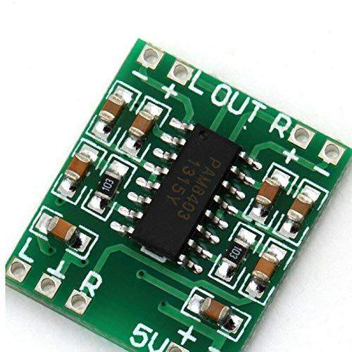 PAM8403 Module Super Board 2 * 3W Class D Digital Amplifier Board Efficient 2.5 to 5V USB Power - Pack of 1-Robotbanao.com-amplifier board,board,digital amplifier board,module,pam,pam 8403 module,pam8403,robotics accessories