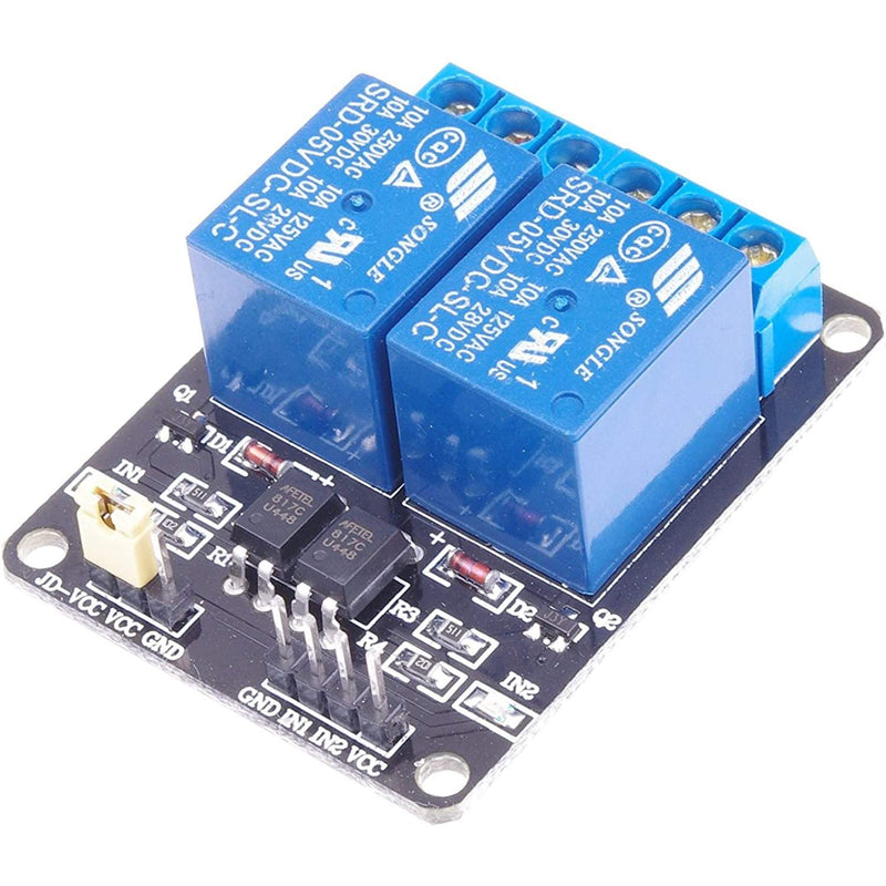 5V 10A 2 Channel (2 CH ) Relay Module Shield For ARDUINO - Robotbanao.com