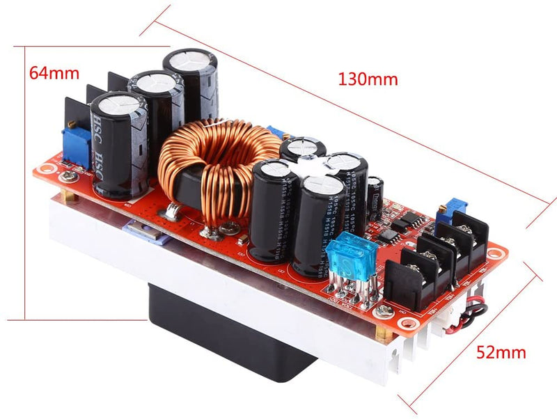 1200W 20A DC Converter Boost Step-up 8-60V To 12-83V Power Supply Module