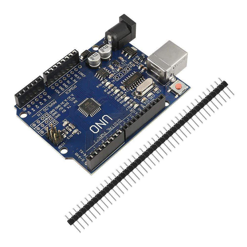 Arduino Uno R3 Development Microcontroller Board SMD Version With Cable, Blue, Pack of 1-Robotbanao.com-arduino board,Development Board,microcontroller board,robotics accessories,robotics kits,uno r3 board with usb,uno r3 smd,unor3