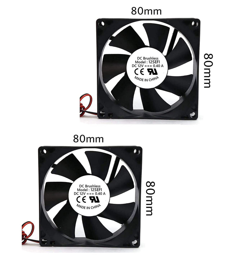 Combo of W3001 Temperature Controller With 2 Piece 3inch Fan + 12v 2amp Adapter + Alligator Clip + DC Female Jack