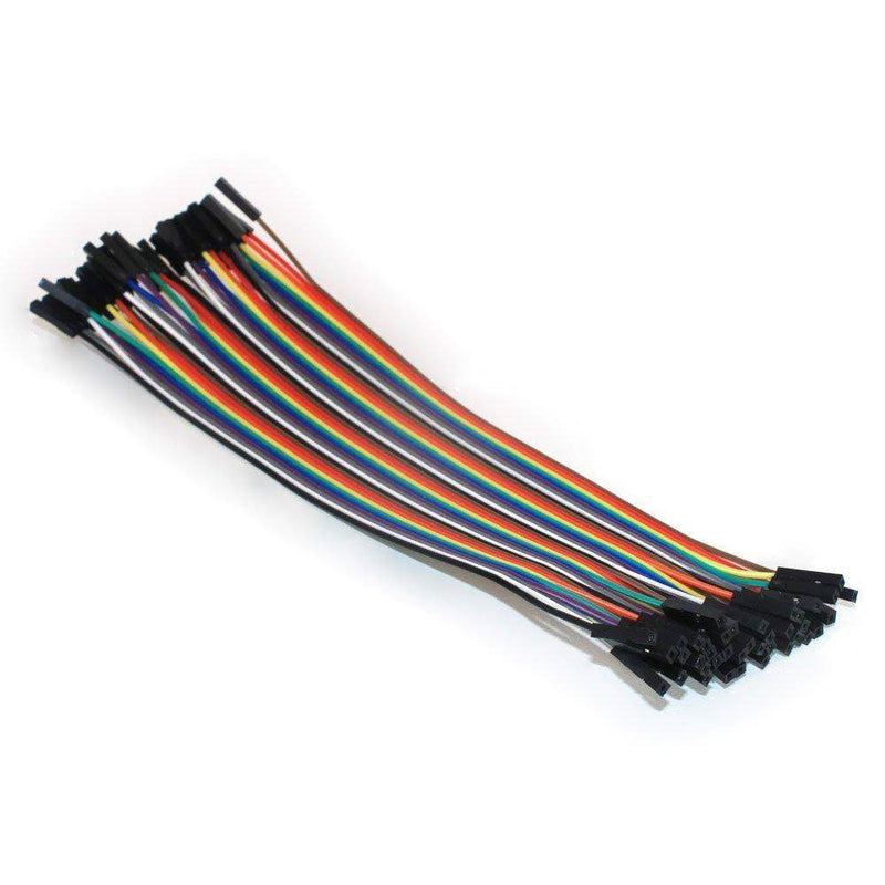 40pcs 30cm Female to Female Breadboard Dupont Wires Jumper Cables for Arduino Raspberry Pi-Robotbanao.com-