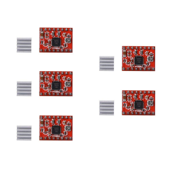 5Pcs A4988 Stepper Motor Driver with Heat Sink for 3D Printer