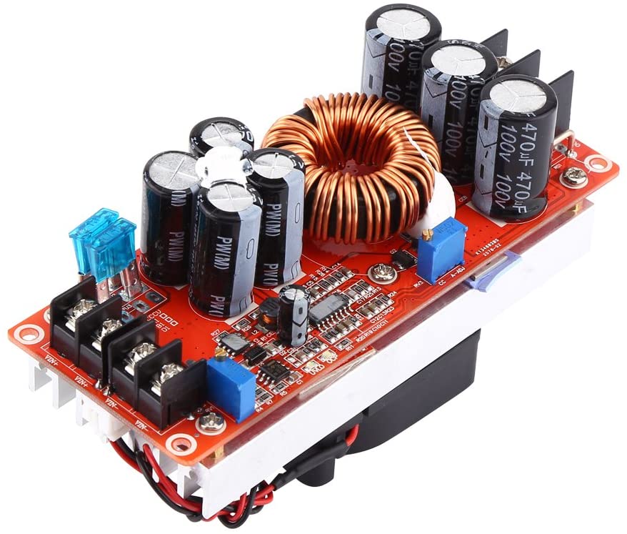 1200W 20A DC Converter Boost Car Step-up Power Supply Module 8-60V to ...