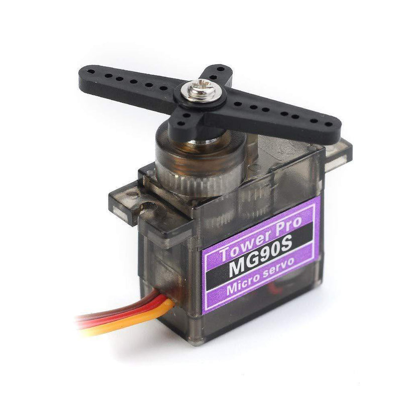 Mg90s Metal Geared Micro Servo 180 Degree for Rc Car Boat Plane Helicopter, Multicolor, Pack of 1-Robotbanao.com-180 degree servo motor,metal gear servo motor,mg90s,mg90s servo motors,robotics accessories,Servo Motor,SG90 Servo Motors