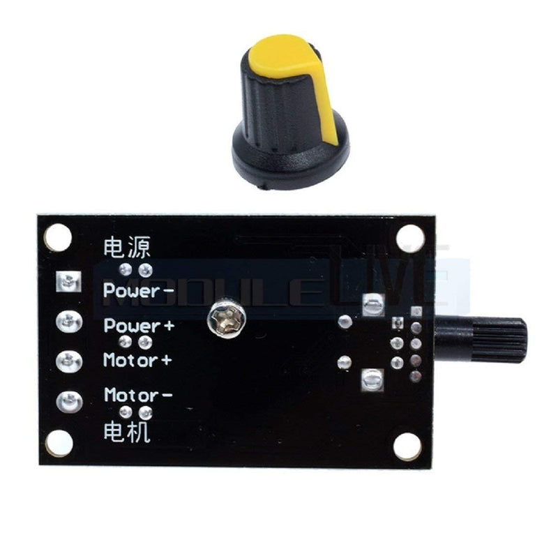 6V 12V 24V 28V 3A 80W DC Motor Speed Controller (PWM) Speed Adjustable (Variable) Reversible Switch 1203BB DC Motor Driver 1203B - Robotbanao.com