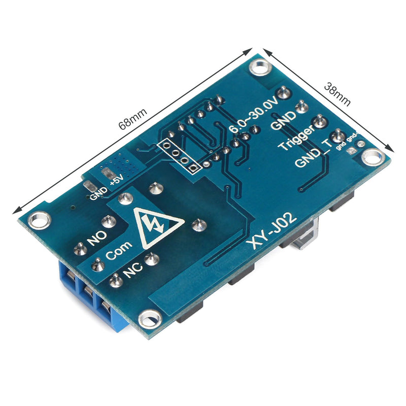 6-30V 1-Channel Power Relay Module with Adjustable Timing Cycle