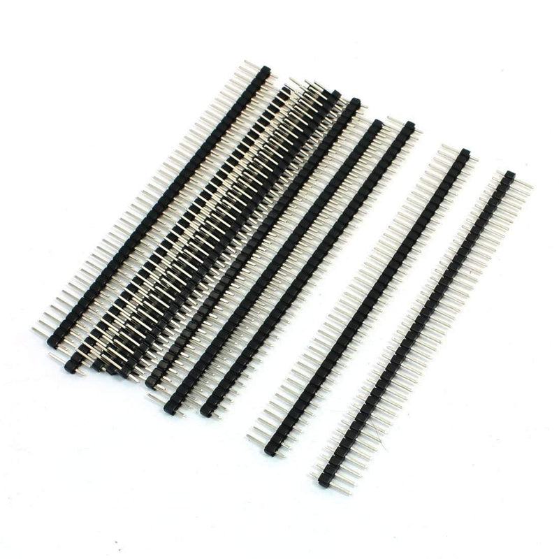 40 Pin 2.54mm Male and Female Pin Headers/Berg Strips for Arduino (Pack of 15 Each)