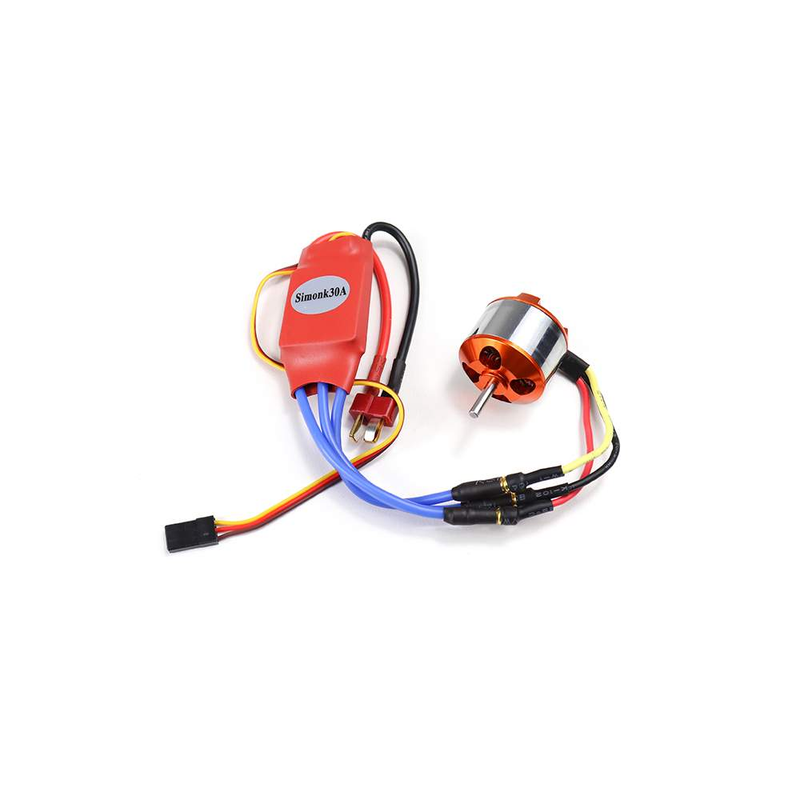 1000kv Outrunner Brushless Motor and 30a SiSimonk Red Esc Electric Speed Controller Set for Rc Aircraft Plane Multi-copter Quadcopter-Robotbanao.com-