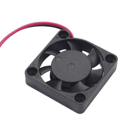 Cabinet 3 Inch Fan Square 12 V DC CPU Cooling fan Cooler - Black, Pack of 1