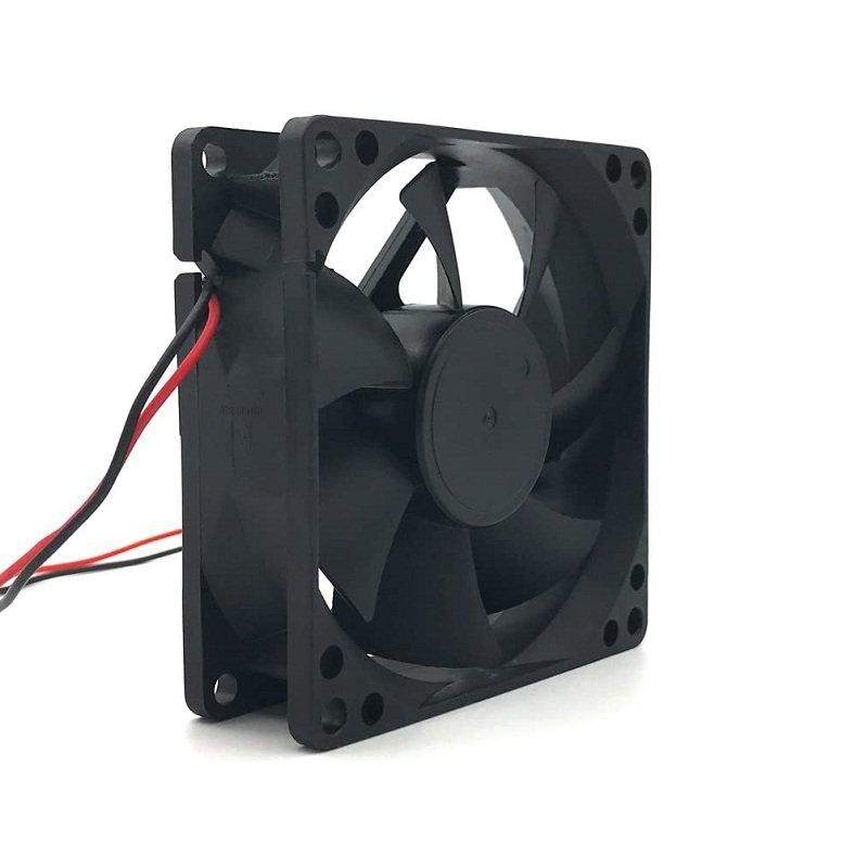 Cabinet 3 Inch Fan Square 12 V DC CPU Cooling fan Cooler - Black, Pack of 1