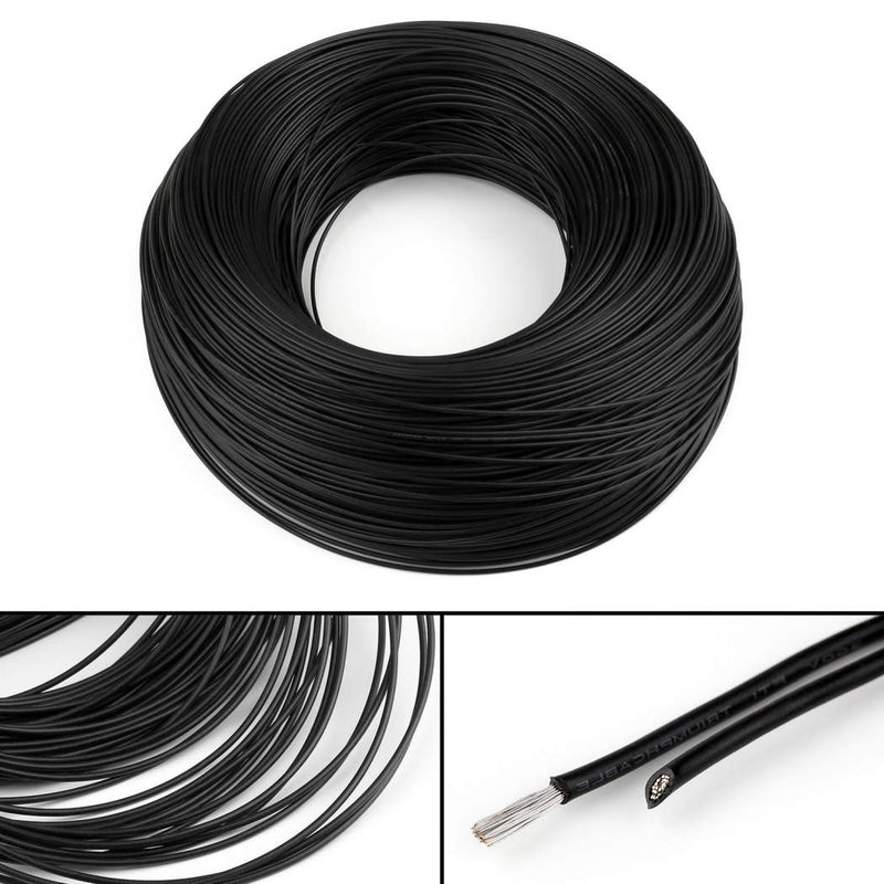 UL1007-18AWG PVC Electronic Wire Tinned Copper Cable 1m (Black) + 1m (Red)