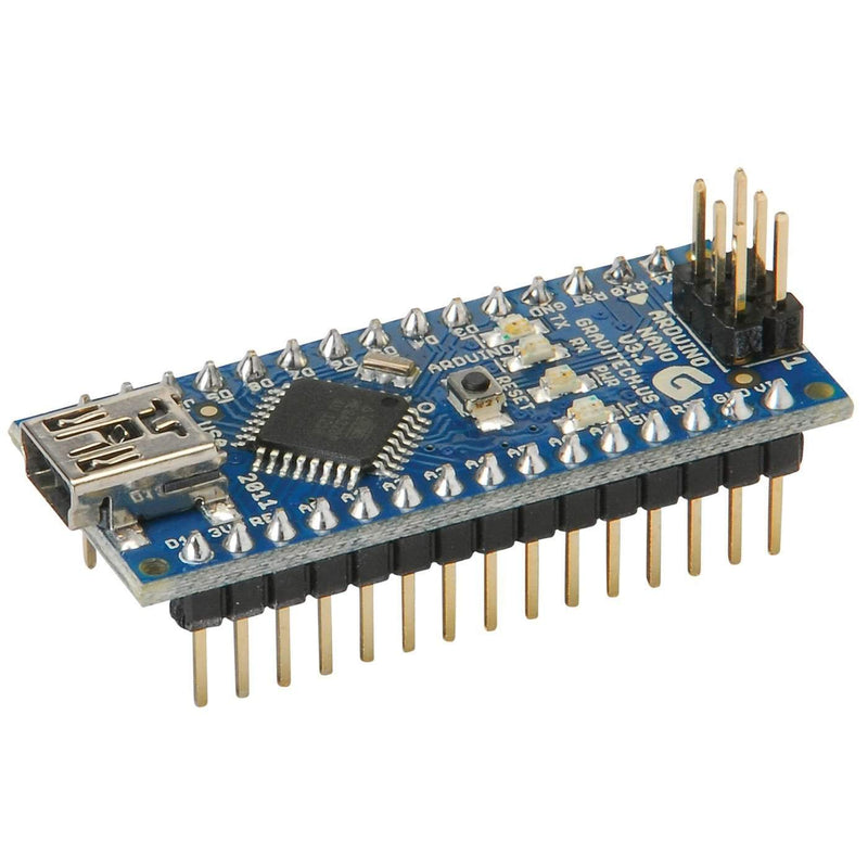 Arduino Nano V3 ATMEGA328 Compatible Board With Soldered Header For Arduino projects (Soldered) W/O Cable - Robotbanao.com