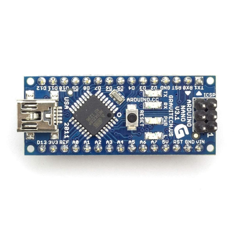 Arduino Nano V3 ATMEGA328 Compatible Board With Soldered Header For Arduino projects (Soldered) W/O Cable - Robotbanao.com