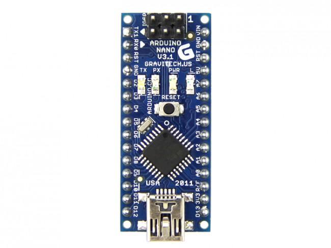 Arduino Nano V3 ATMEGA328 Compatible Board With Soldered Header For Arduino projects (Soldered) W/O Cable - Robotbanao.com