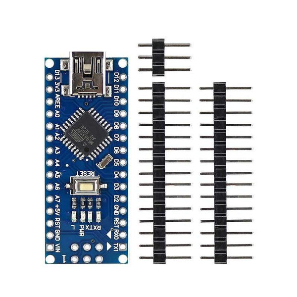 Arduino Nano V3 ATMEGA328 Compatible Board With Un-Soldered Header (W/O Cable)) - Robotbanao.com