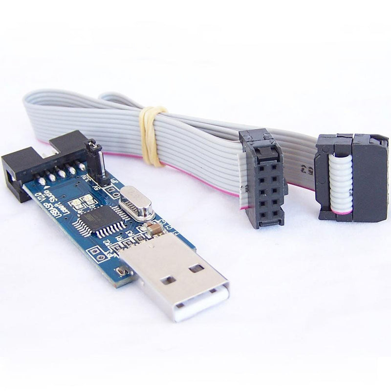 AVR ATMEGA USBASP PROGRAMMER USBISP ISP For ATMEL ATTINY Microcontrollers 3.3V/5V With Cable - Robotbanao.com