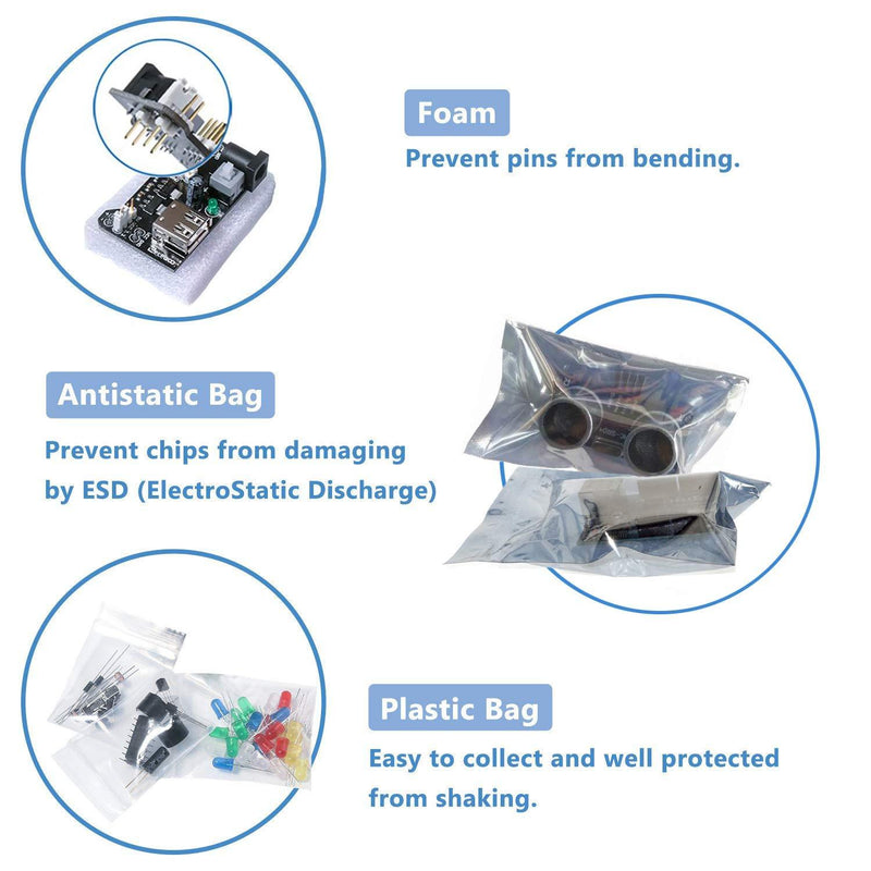 Basic Starter Science kit for iduino with UNO R3, Breadboard, LED, Resistor,Jumper Wires and Power Supply - Robotbanao.com