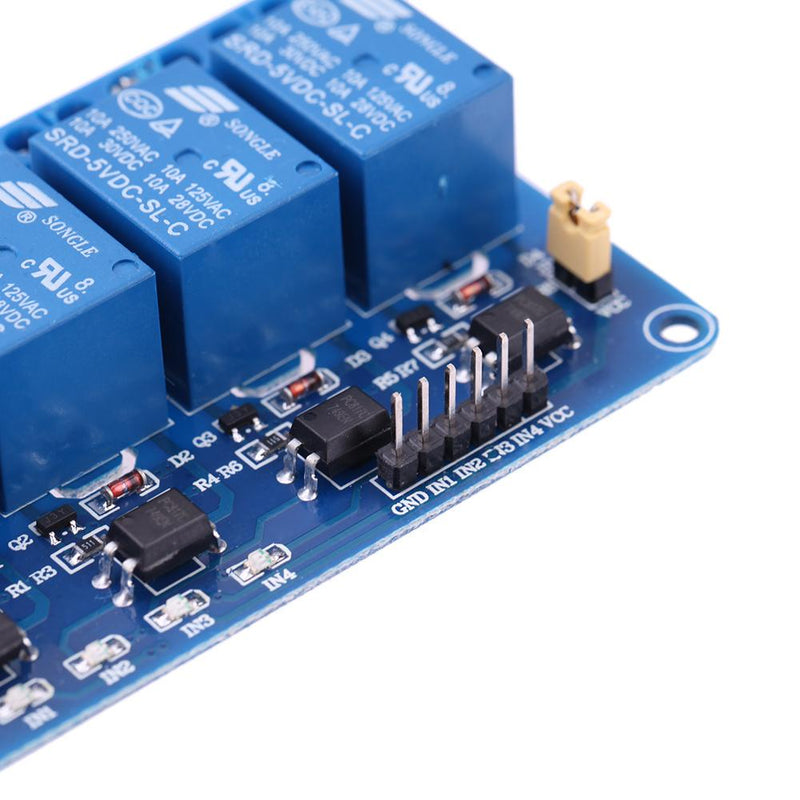4 Channel Isolated 5V 10A Relay Module With Optocoupler For PIC AVR DSP ARM Arduino