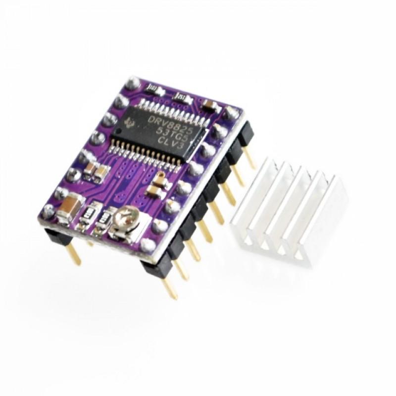 DRV8825 StepStick Stepper Motor Driver Module With Aluminum Heatsink For 3D Printer - Robotbanao.com