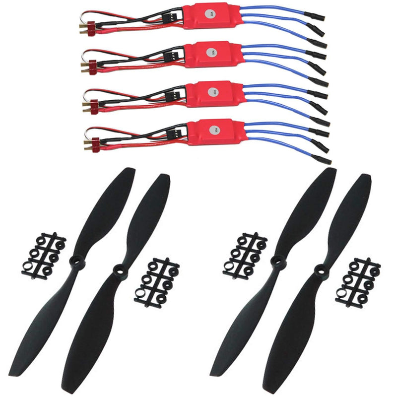 F450 Quadcopter Kit with 4 Pcs. A2212 KV1000 Brushless Motor and 4 Pcs. 30A ESC (Simonk) and 2 Pair 1045 Propeller - Robotbanao.com