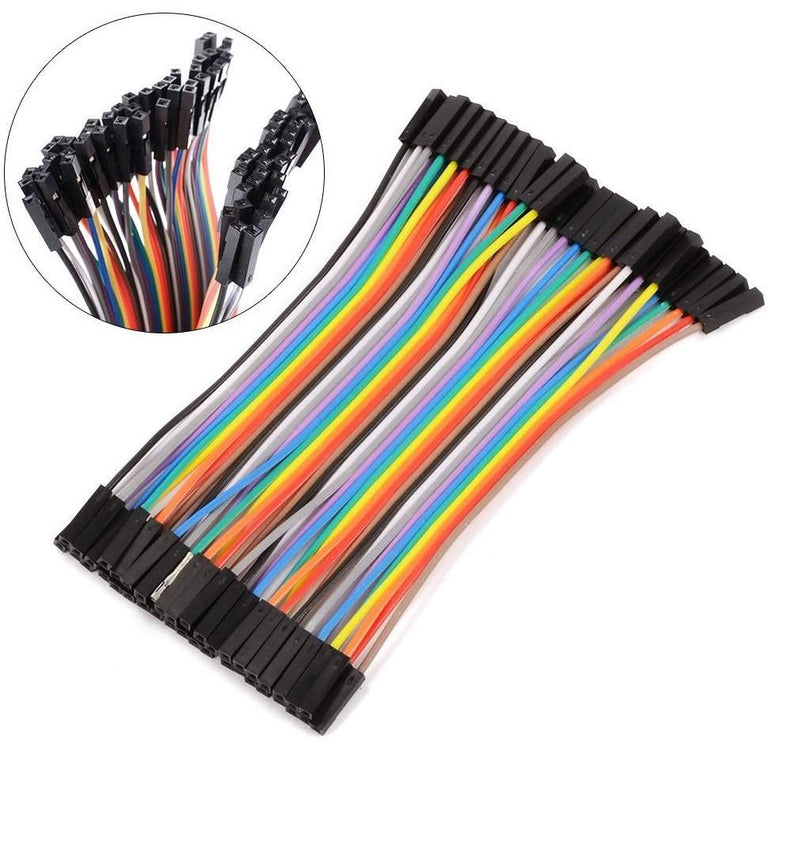 Female to Female ( F-F ) 40 Pin Dupont Jumper Wire, 40 Pieces, 20 cm