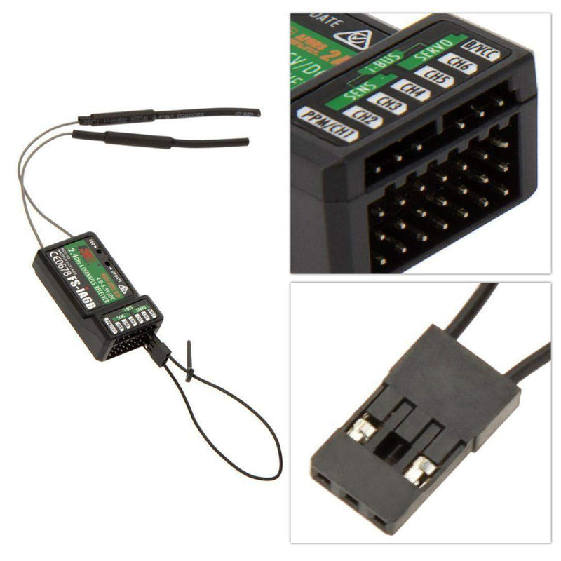 FlySky FS-i6 2.4GHz 6CH PPM RC Transmitter With FS-iA6B Receiver - Robotbanao.com