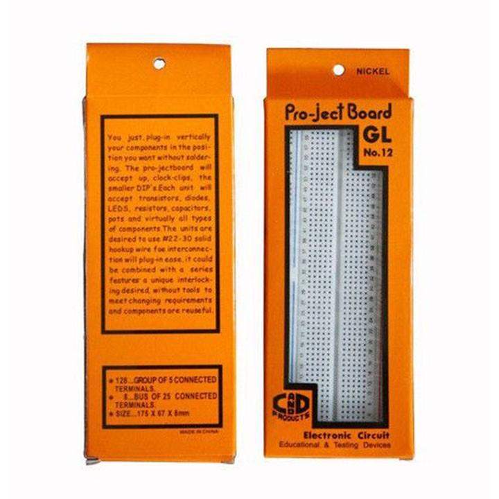 GL-12 840 Points Solderless Breadboard - Robotbanao.com