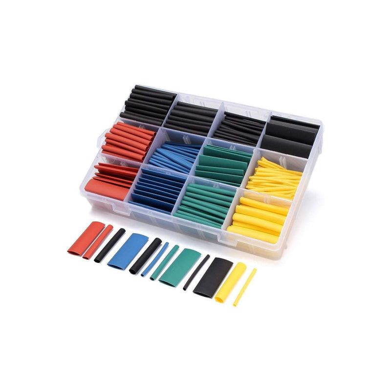 Heat Shrink Tubing (HST) Insulation Assorted kit : 45mm length – 530pcs - Robotbanao.com