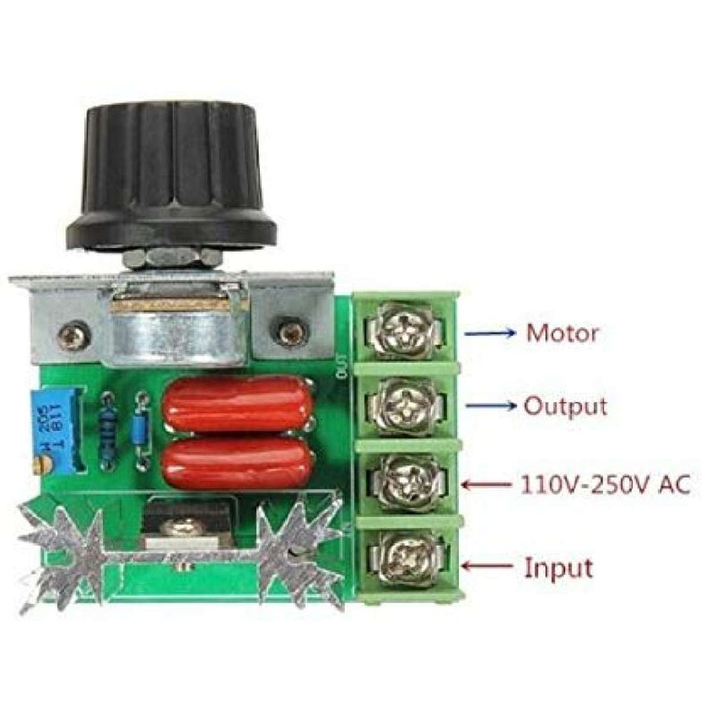 High-Power 2000W SCR Voltage Regulator Dimmer Speed Temperature Controller AC 220V 2000W Best For AC Light Fan Dimmer - Robotbanao.com